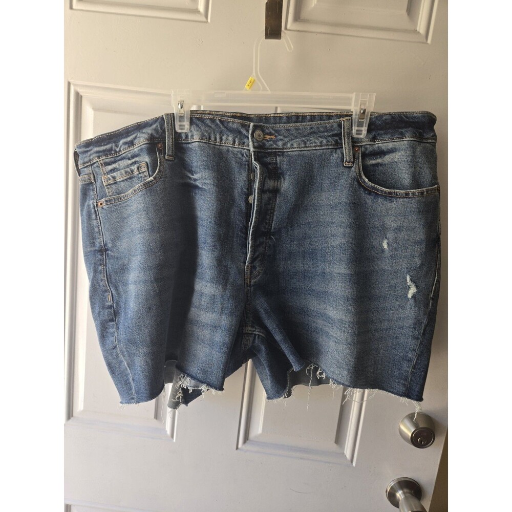 Women’s Old Navy Denim Shorts Dark Wash High-Rise O.G. Straight Plus Size 24